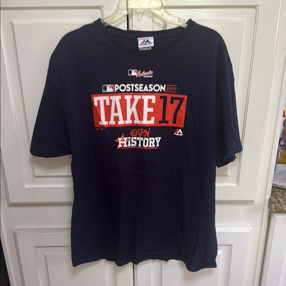 Majestic Navy Postseason Tee